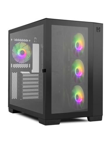CAJA ATX SEMITORRE NOX ASTRA BLACK ARGB USB3 USBC