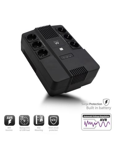 UPS EWENT INTERACTIVA 700VA / 390W CON SCHUKO EW3945