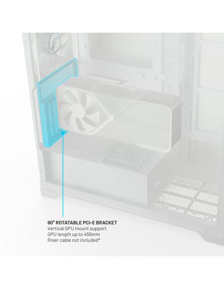 CAJA ATX SEMITORRE VALKYRIE VK02 LITE CRISTAL TEMPLADO BLANCA