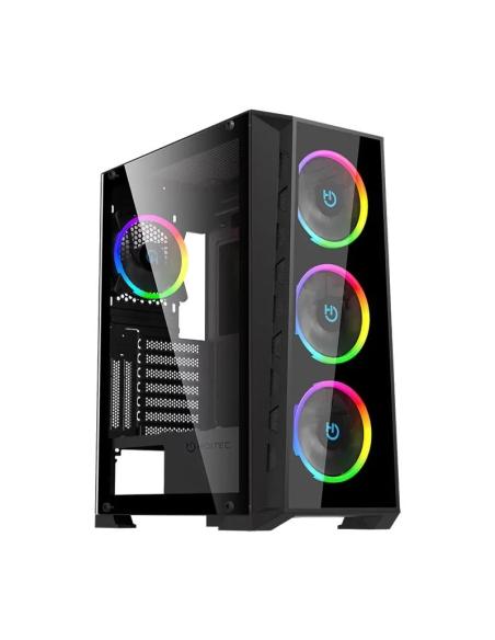 Hiditec caja atx mh12 glass argb usb 3.1 type-c