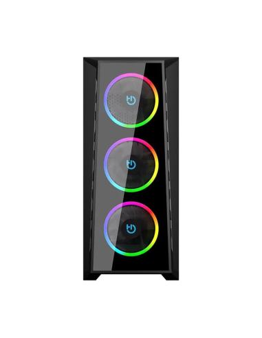 Hiditec caja atx mh12 glass argb usb 3.1 type-c