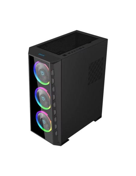 Hiditec caja atx mh12 glass argb usb 3.1 type-c