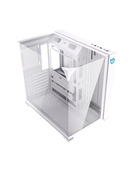 Hiditec caja atx gaming sky white usb 3.1 type-c