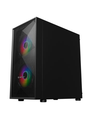 CAJA MICRO-ATX B200 BLACK(2*14CM ARGB FRONT1*12CM ARGB TRASERO)UNYKA UK113011
