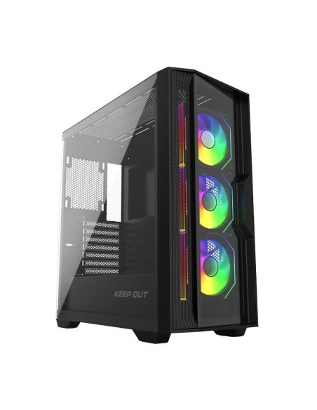 Keep out caja m-atx ko xc-500 argb usb3 blackglass