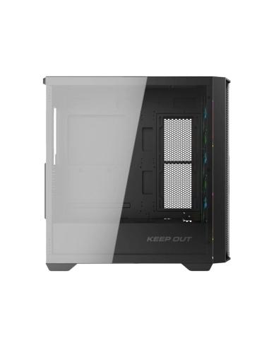 Keep out caja m-atx ko xc-500 argb usb3 blackglass