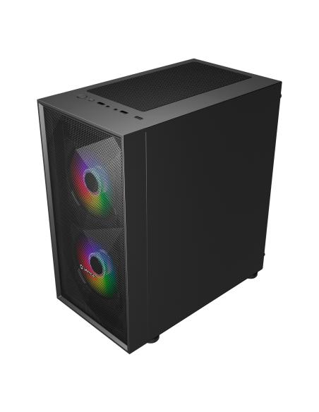 CAJA MICRO-ATX B200 BLACK(2*14CM ARGB FRONT1*12CM ARGB TRASERO)UNYKA UK113011