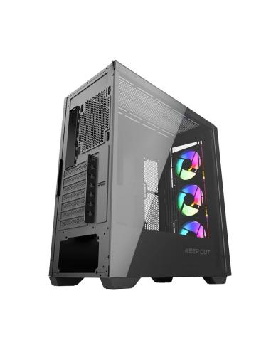 Keep out caja m-atx ko xc-500 argb usb3 blackglass