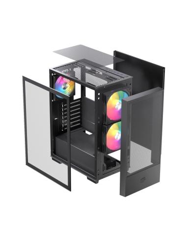 CAJA ATX SEMITORRE EINAREX P100 RGB NEGRA 3 FANS EXCS-PL-100R-B