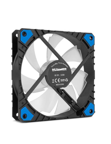 Nox ventilador hummer h-fan pro led azul 120mm pwm