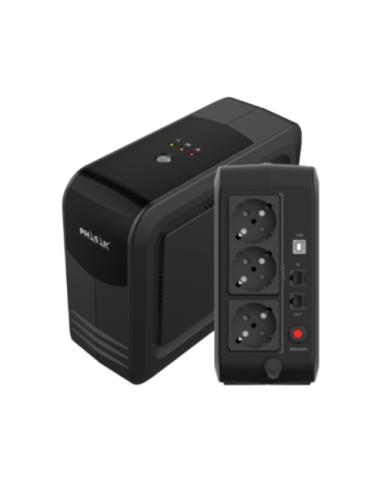 UPS PHASAK 750 VA / 450 W / 3 X SCHUKO / RJ45 / USB HID / PH 9497