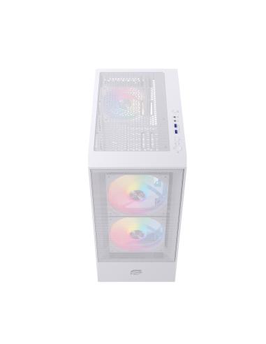 CAJA ATX SEMITORRE EINAREX P100 RGB BLANCA 3 FANS EXCS-PL-100R-W