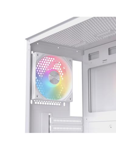 CAJA ATX SEMITORRE EINAREX P100 RGB BLANCA 3 FANS EXCS-PL-100R-W