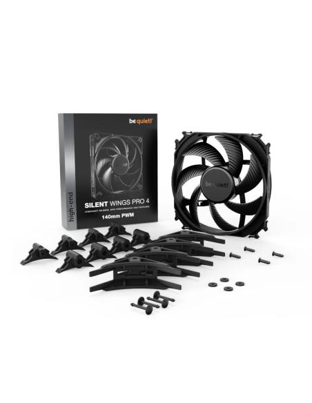 Be quiet! ventilador silent wings pro 4 140mm negr