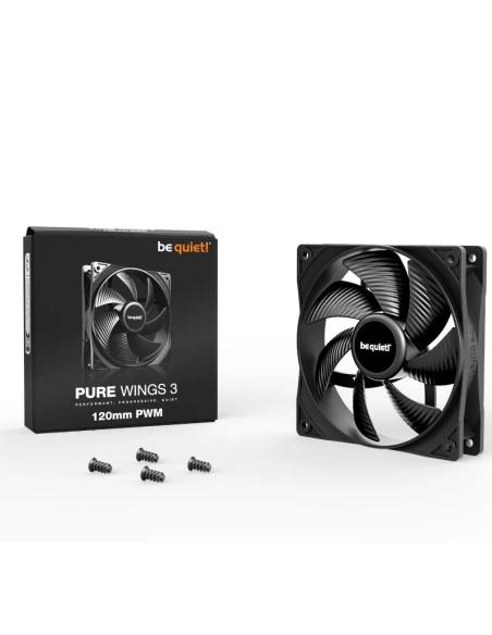 Be quiet! ventilador pure wings 3 120mm negro