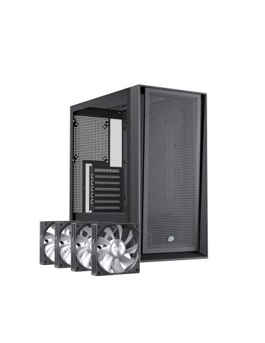 CAJA ATX SEMITORRE EINAREX P600 RGB 4 FANS NEGRA EXCS-PL-600R-B