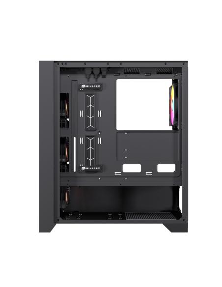 CAJA ATX SEMITORRE EINAREX P600 RGB 4 FANS NEGRA EXCS-PL-600R-B
