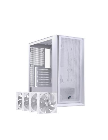 CAJA ATX SEMITORRE EINAREX P600 RGB 4 FANS BLANCA EXCS-PL-600R-W