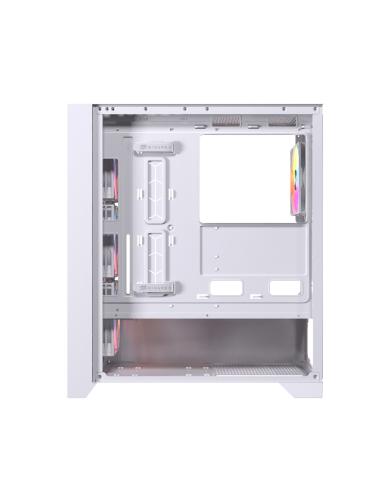 CAJA ATX SEMITORRE EINAREX P600 RGB 4 FANS BLANCA EXCS-PL-600R-W