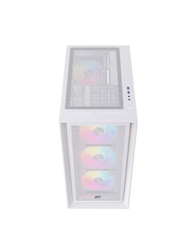 CAJA ATX SEMITORRE EINAREX P600 RGB 4 FANS BLANCA EXCS-PL-600R-W