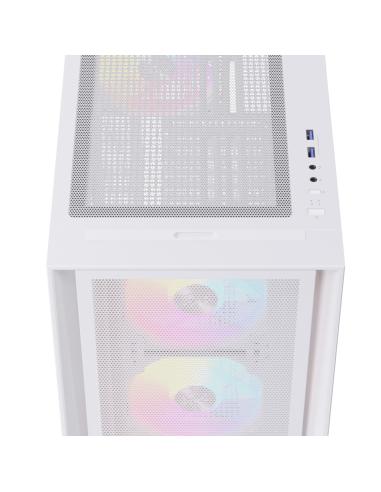 CAJA ATX SEMITORRE EINAREX P600 RGB 4 FANS BLANCA EXCS-PL-600R-W