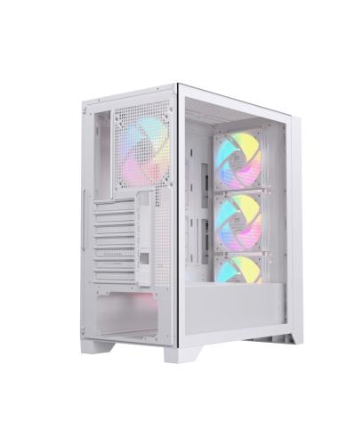 CAJA ATX SEMITORRE EINAREX P600 RGB 4 FANS BLANCA EXCS-PL-600R-W