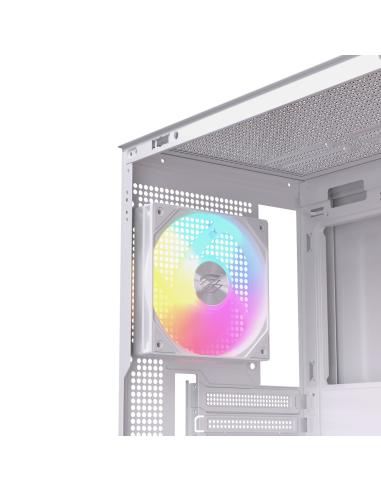 CAJA ATX SEMITORRE EINAREX P600 RGB 4 FANS BLANCA EXCS-PL-600R-W