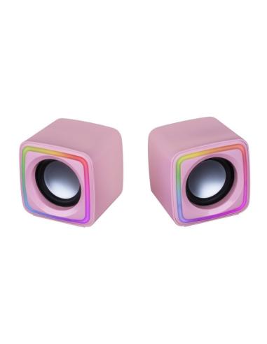 Mars gaming altavoces mscube premium 8w pink