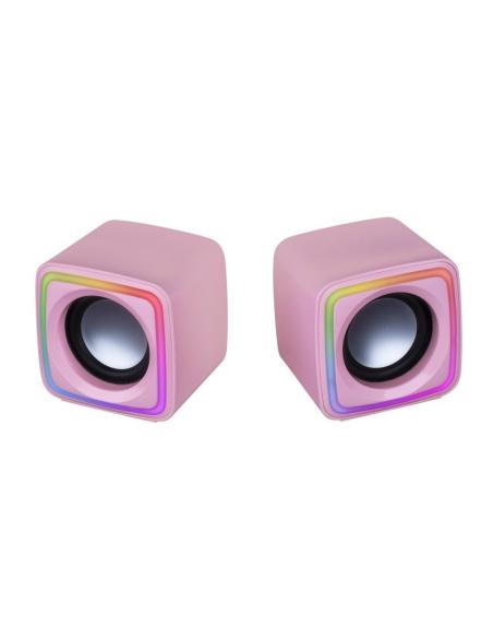 Mars gaming altavoces mscube premium 8w pink