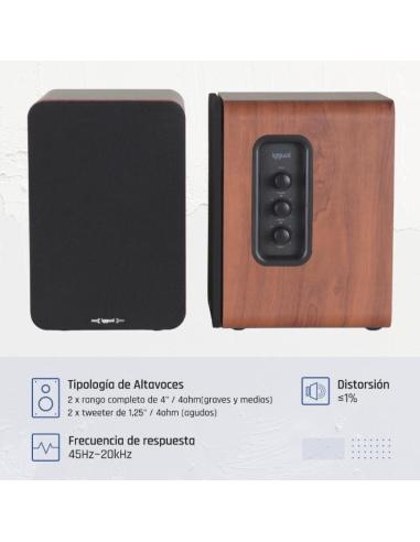 Iggual altavoces 2.0 50w bluetooth 5.3 home studio