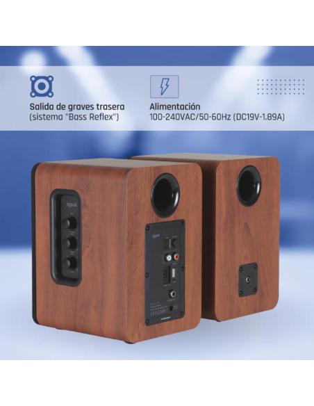 Iggual altavoces 2.0 50w bluetooth 5.3 home studio