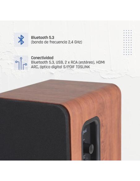 Iggual altavoces 2.0 50w bluetooth 5.3 home studio