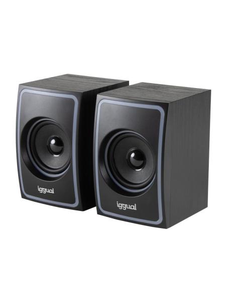 Iggual altavoces 2.0 10w mini-jack + usb bluetooth
