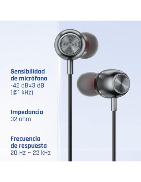 Iggual auriculares con micro intrauditivos jack3,5