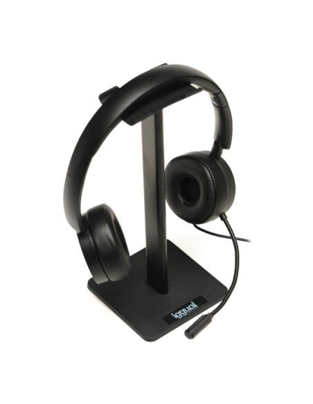 Iggual soporte para auriculares sa22 negro