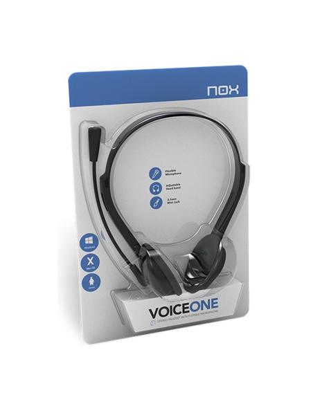 Nox auricular stereo con micro flex.voice one