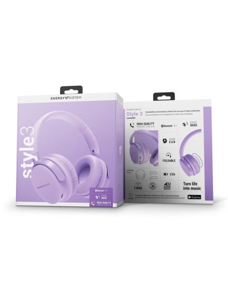 Energy sistem auriculares bt style 3 lavender