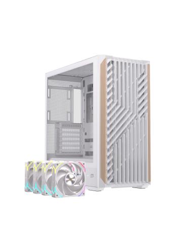 CAJA ATX SEMITORRE EINAREX P800 RGB 4 FANS BLANCA EXCS-PL-800R-W