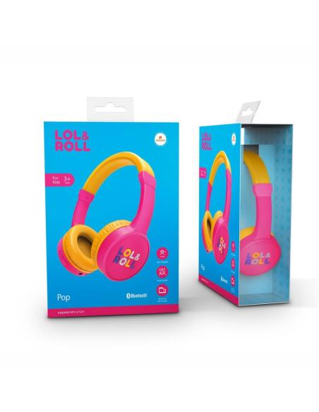 Energy lol&roll auriculares pop kids bt pink