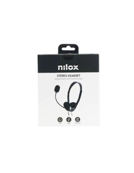 Nilox auriculares con micrófono usb