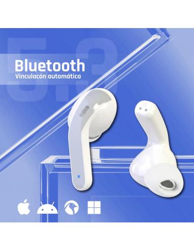Iggual auriculares inalámbricos tws bluetooth blan