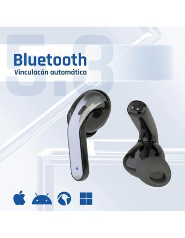 Iggual auriculares inalámbricos tws bluetooth negr