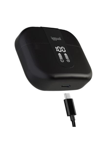 Iggual auriculares inalámbricos tws bluetooth negr