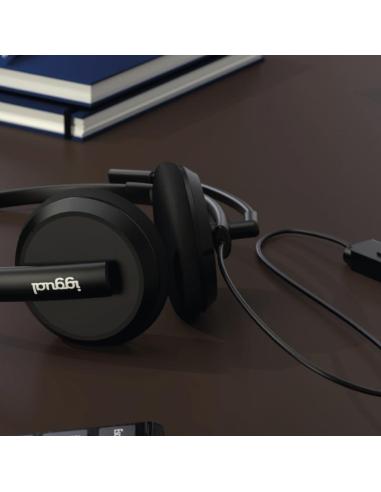 Iggual auriculares usb cancelación ruido enc 3030