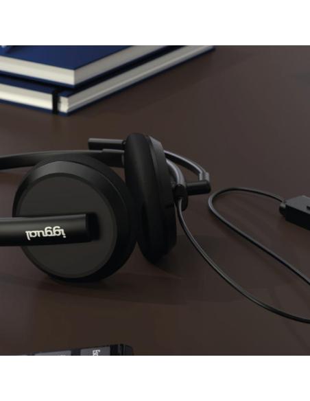 Iggual auriculares usb cancelación ruido enc 3030
