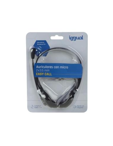 Iggual auriculares con micro 2 x 3.5 mm easy call
