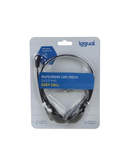 Iggual auriculares con micro 2 x 3.5 mm easy call