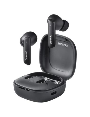 Intenso | buds pro auriculares tws h-anc+enc negro