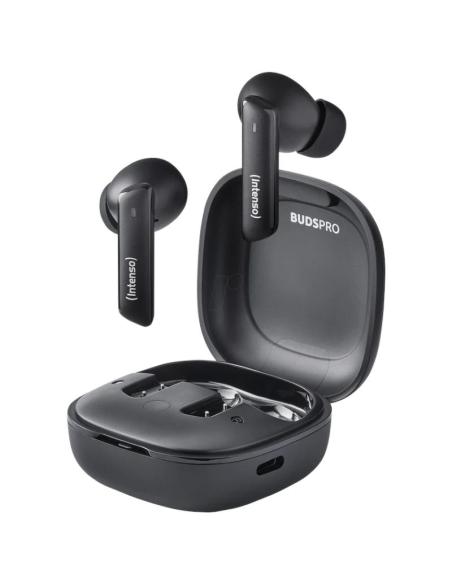 Intenso | buds pro auriculares tws h-anc+enc negro