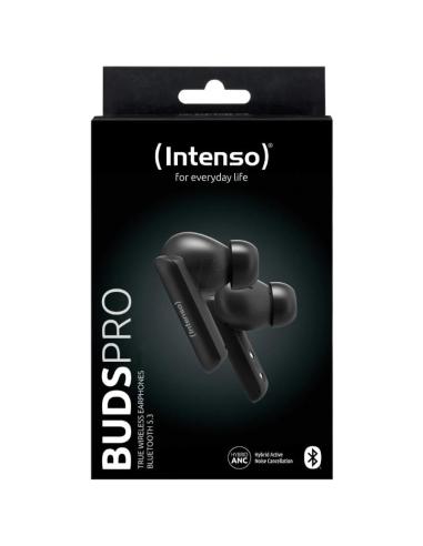 Intenso | buds pro auriculares tws h-anc+enc negro